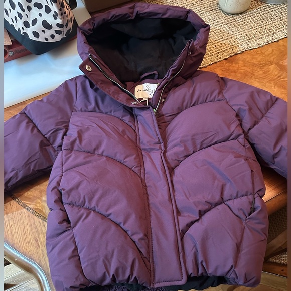 NEW Sam Edelman Big Girls Puffer Jacket Grape color - Picture 2 of 4